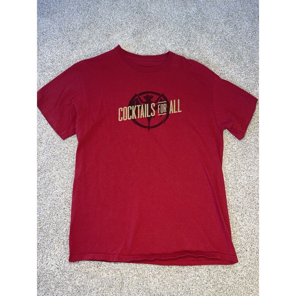 Bacardi Cocktails For All T‎ Shirt Sz L Red